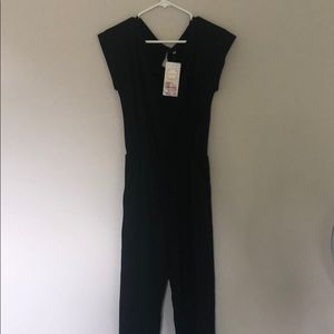 Off shoulder black romper